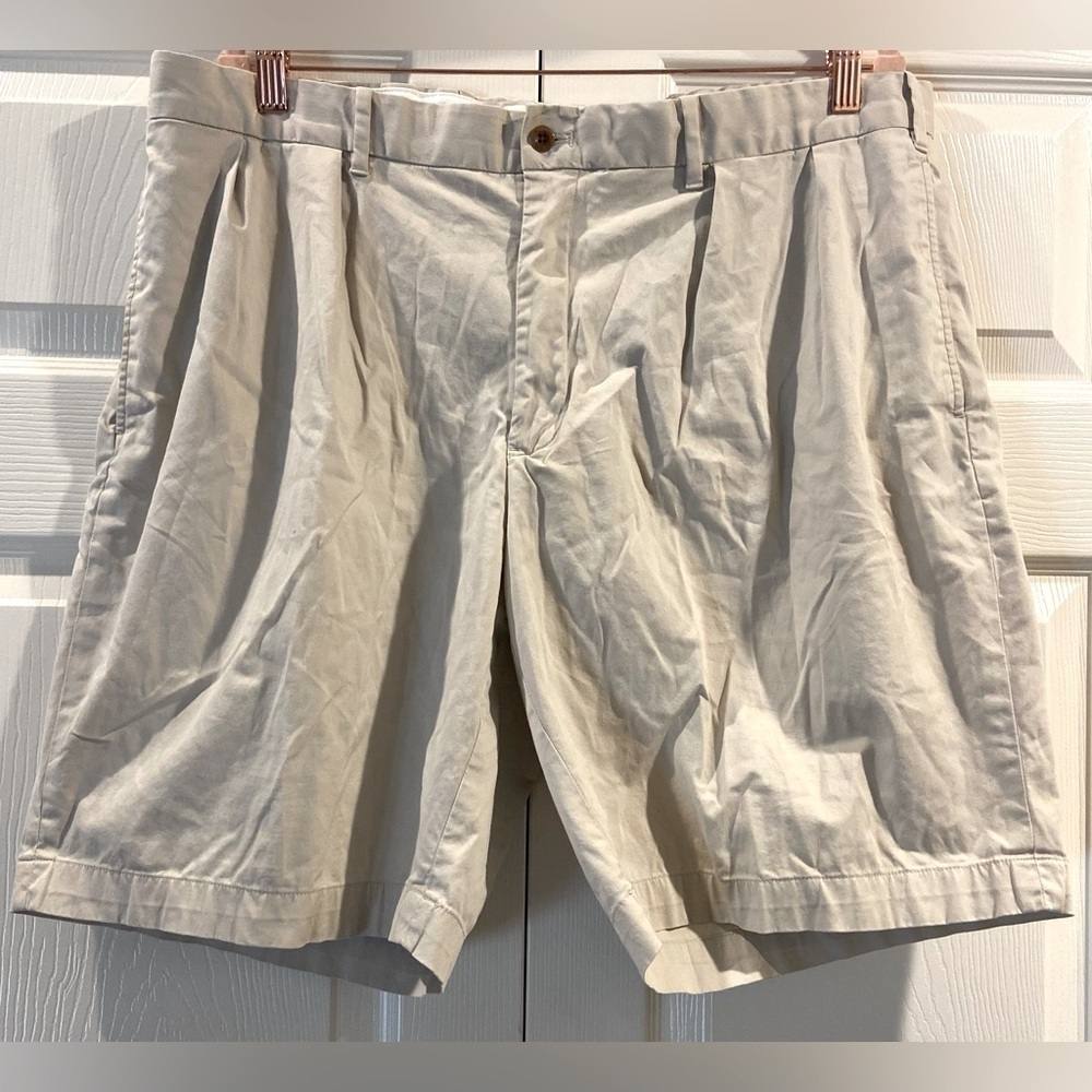 Polo Ralph Lauren Shorts Mens 38 Chino Khaki Golf Cotton Preppy Pleated Front